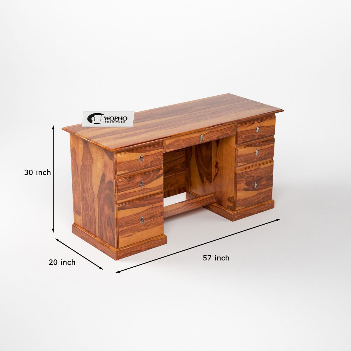 Rukmaajee Furniture Solid Sheesham Wooden Study Table & Desk with