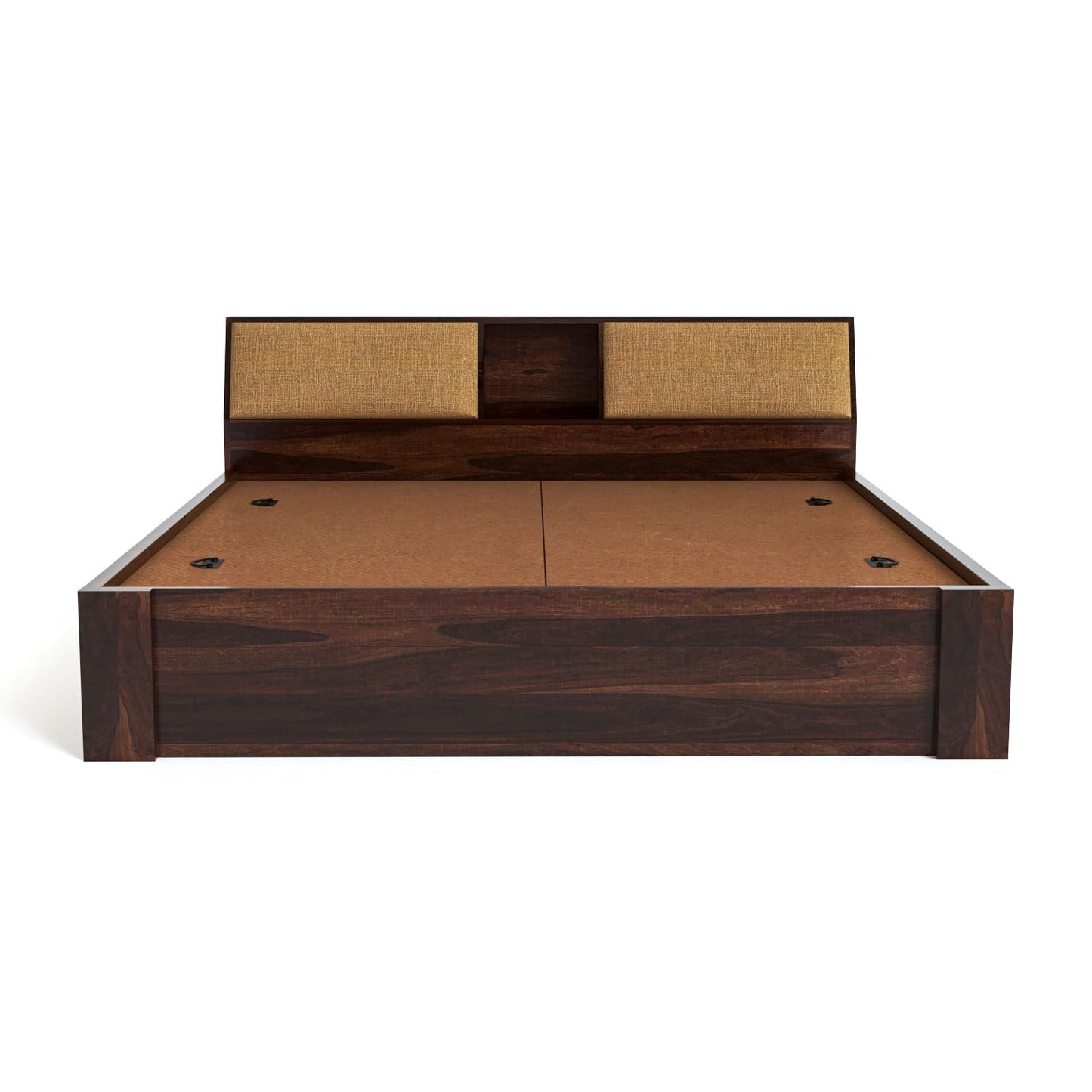 Rukmaajeee Solid Sheesham Wood King Size Bed with Box Storage | Wooden