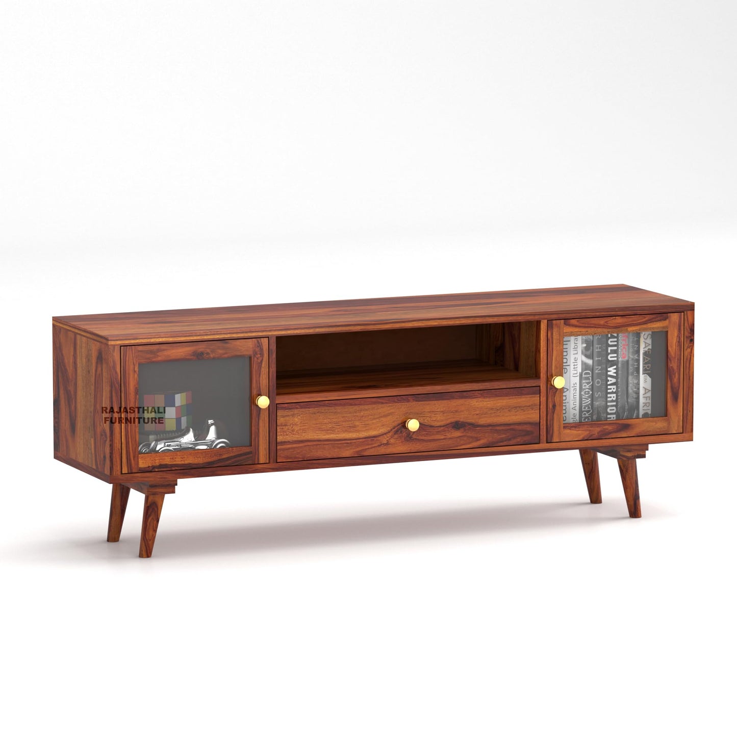 Rukmaajee Sheesham Wood TV Unit for Living Room | TV Table Wooden