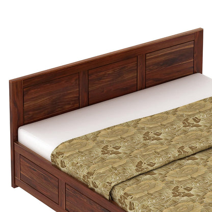 Rukmaajee Solid Wood Queen Size Bed for Bedroom | Wooden Furniture