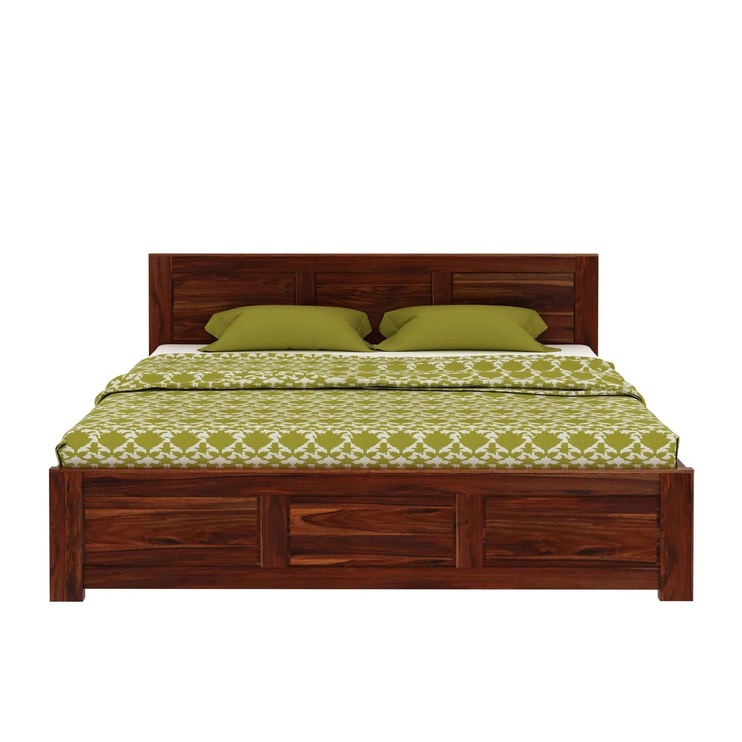 Rukmaajeee Solid Sheesham Wood Bed | Wooden Double Cot Palang for