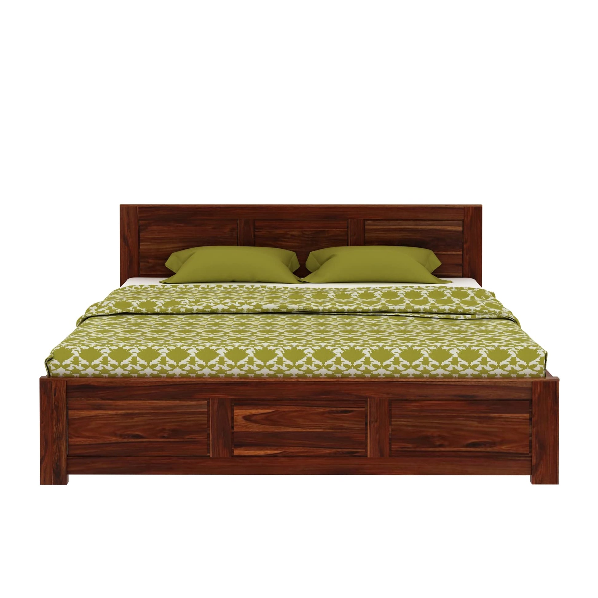 Rukmaajeee Solid Sheesham Wood Bed | Wooden Double Cot Palang for