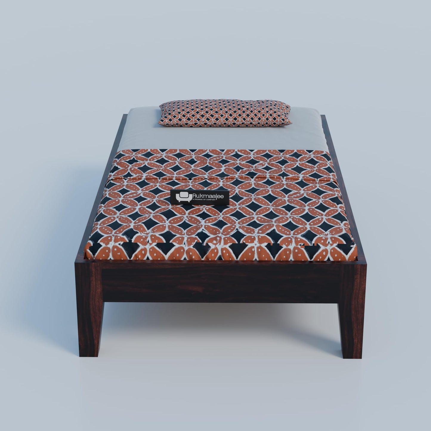 Rukmaajee Solid Wood Divan Bed for Living Room, Divan Single Durable &