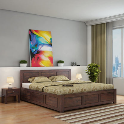 Rukmaajeee Solid Sheesham Wood Bed | Wooden Double Cot Palang for