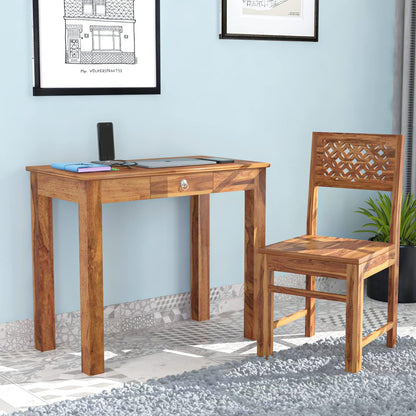 Rukmaajeee Solid Sheesham Wood Study Table | Laptop, Computer &