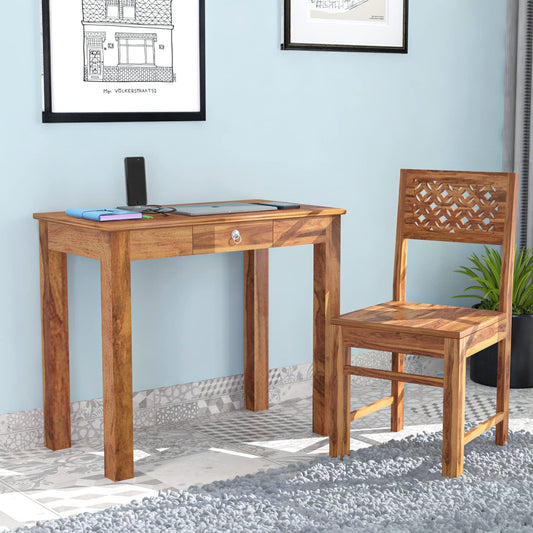Rukmaajeee Solid Sheesham Wood Study Table | Laptop, Computer &