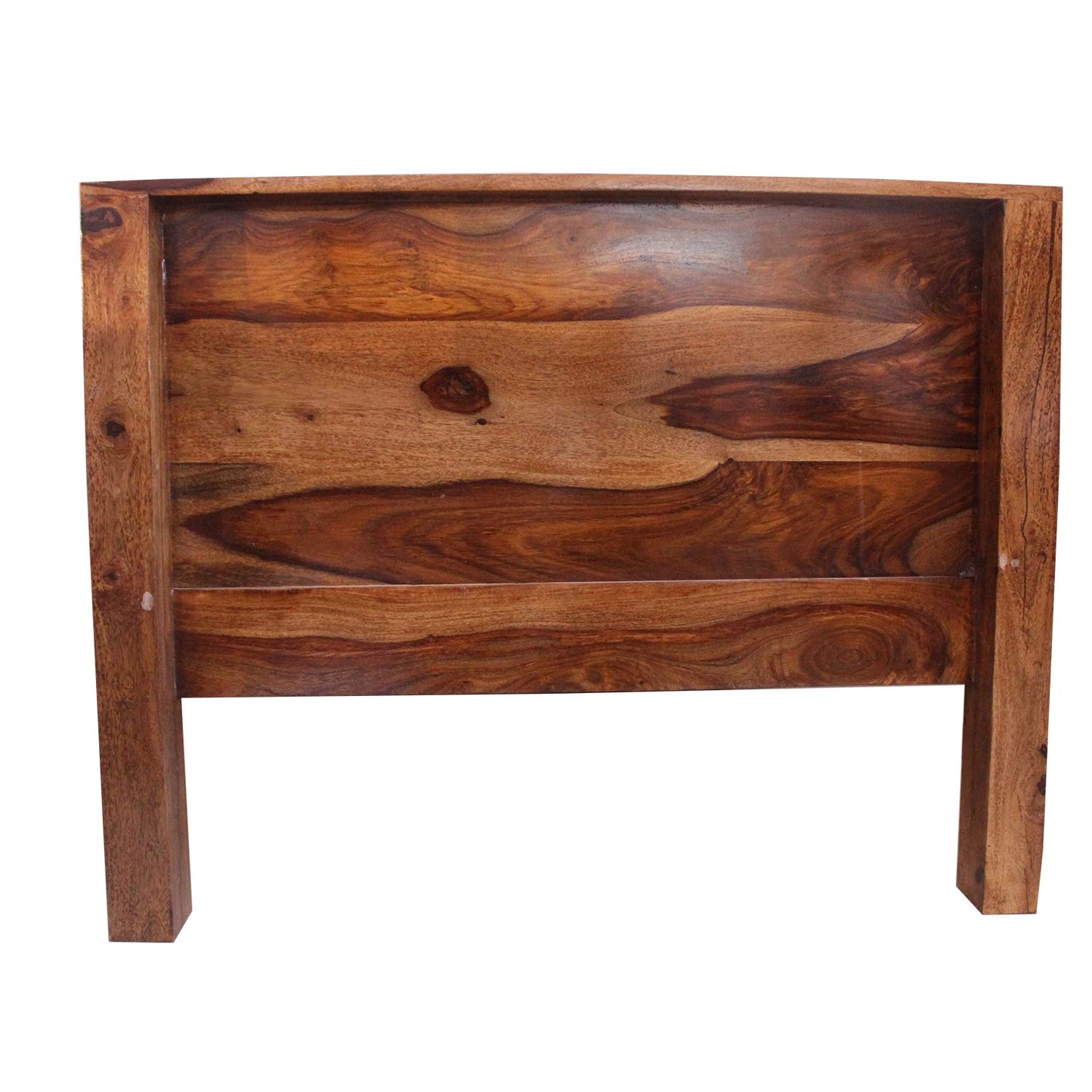 Rukmaajee Furniture Simpla Bed in Natural Solid Wood with Honey Oak