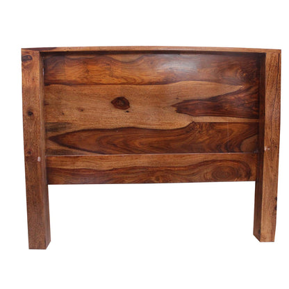 Rukmaajee Furniture Simpla Bed in Natural Solid Wood with Honey Oak