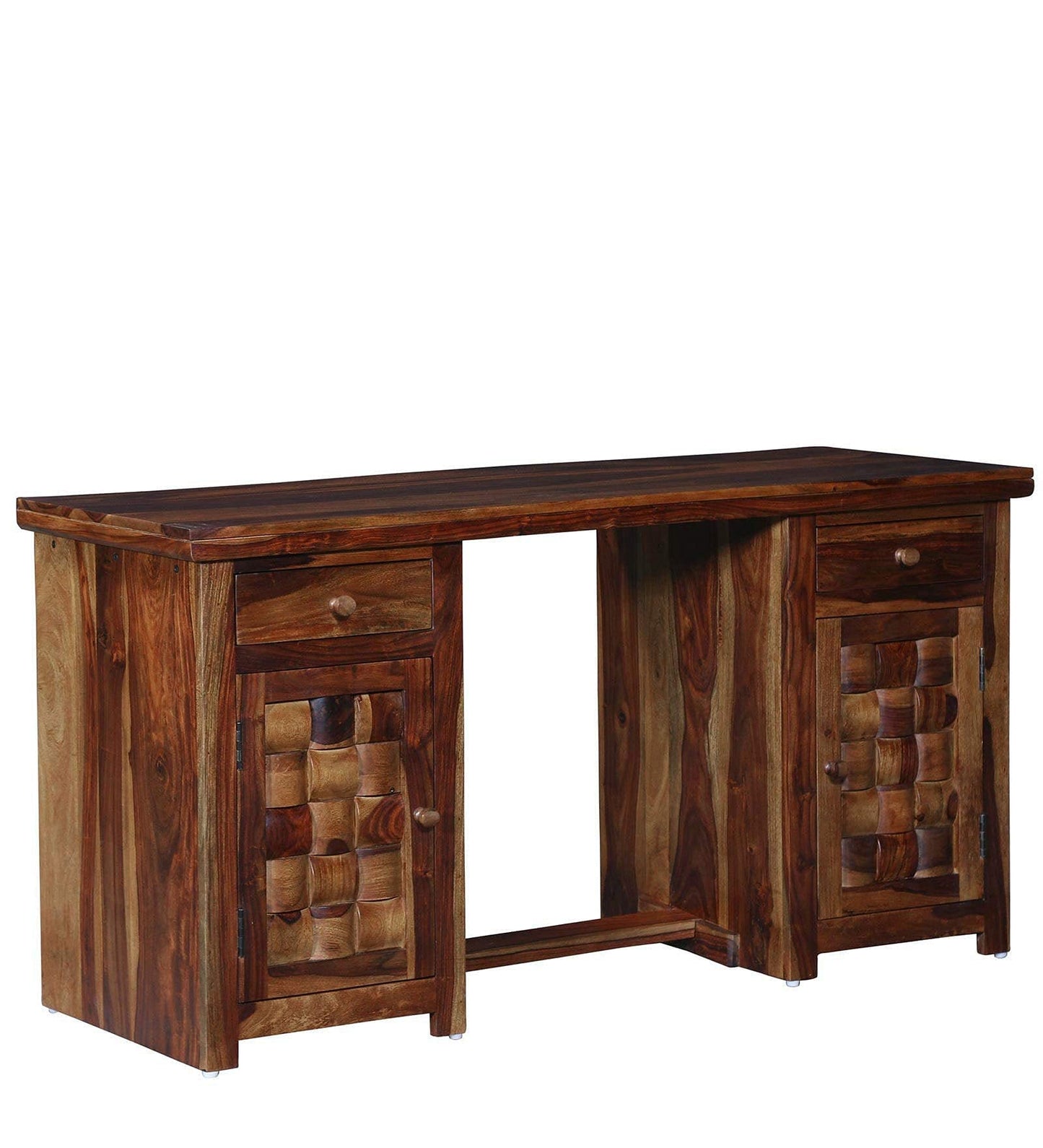 Rukmaajeee Solid Sheesham Wood Study Table | Wooden Laptop Desk &