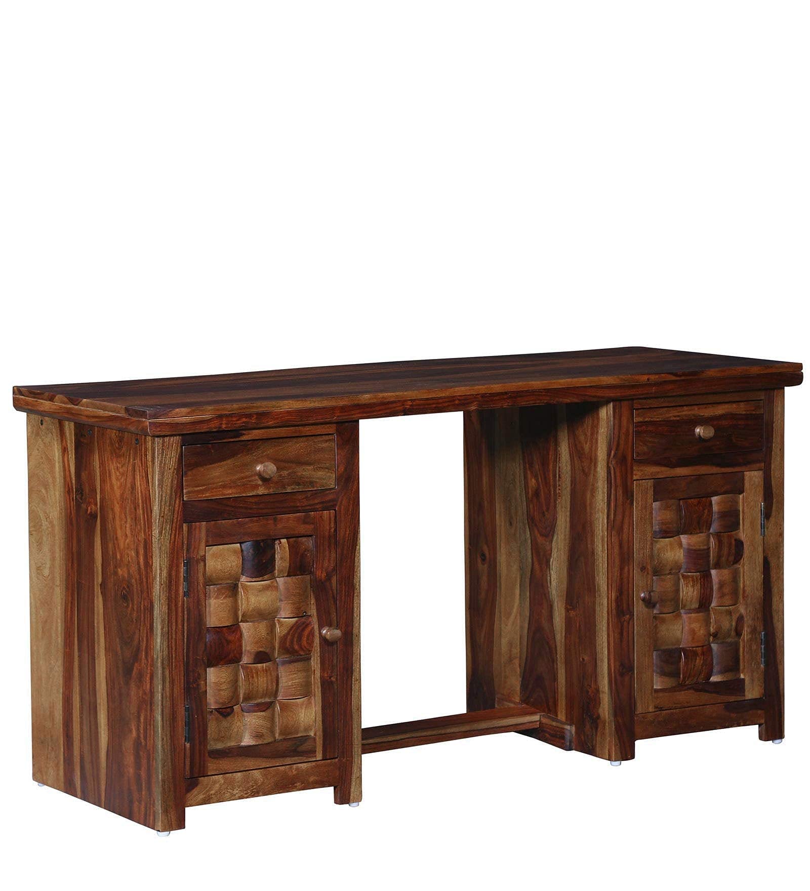 Rukmaajeee Solid Sheesham Wood Study Table | Wooden Laptop Desk &