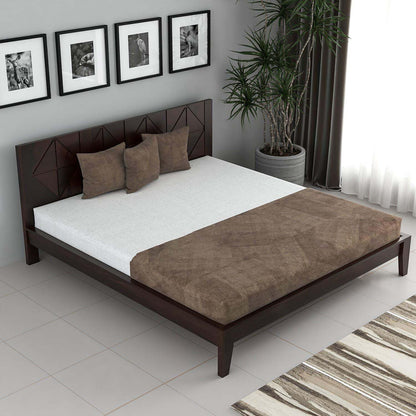 Rukmaajee Wooden King Size Bed - Solid Sheesham Wood Double Cot