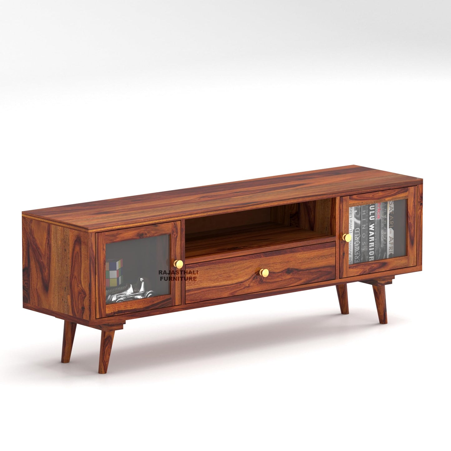Rukmaajee Sheesham Wood TV Unit for Living Room | TV Table Wooden