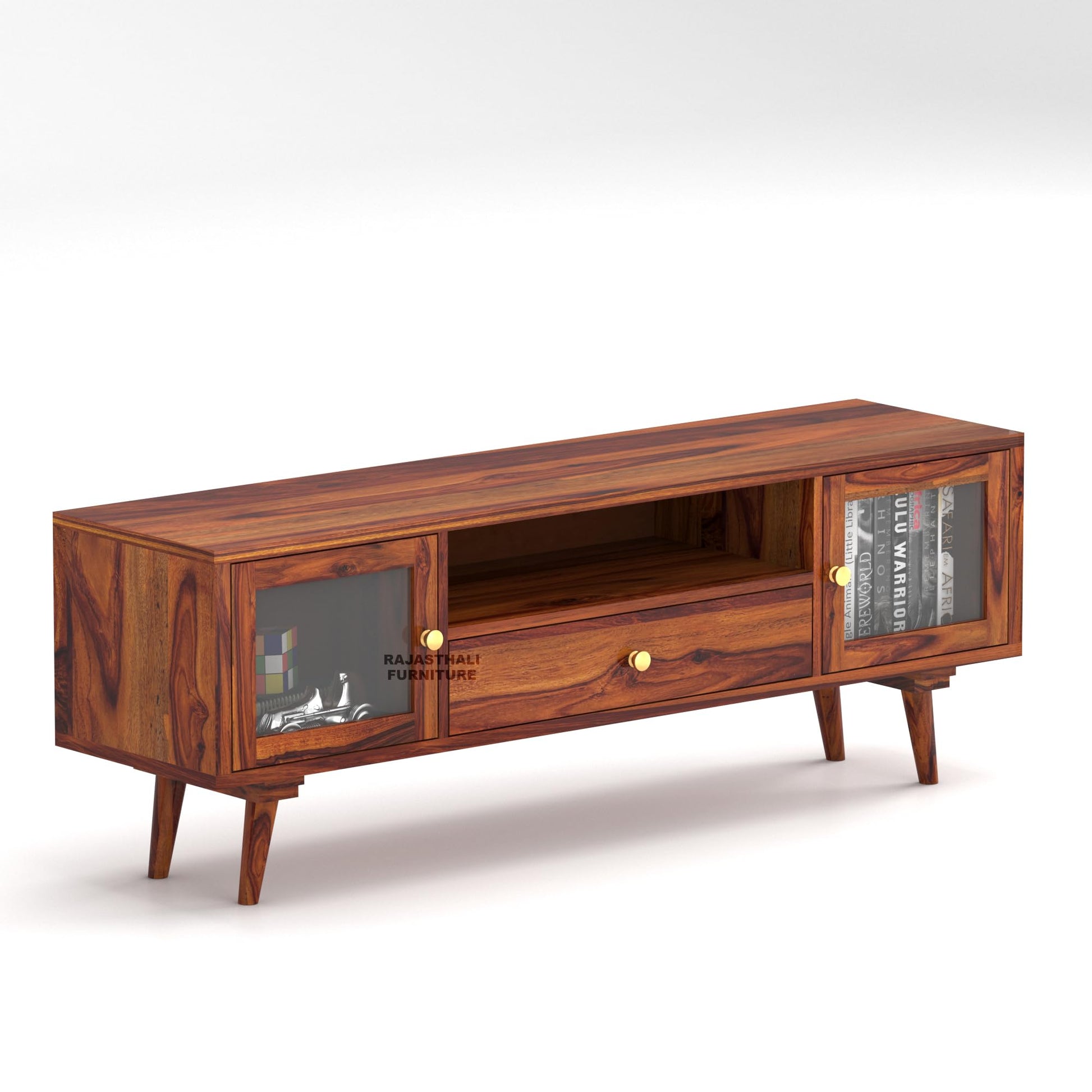 Rukmaajee Sheesham Wood TV Unit for Living Room | TV Table Wooden