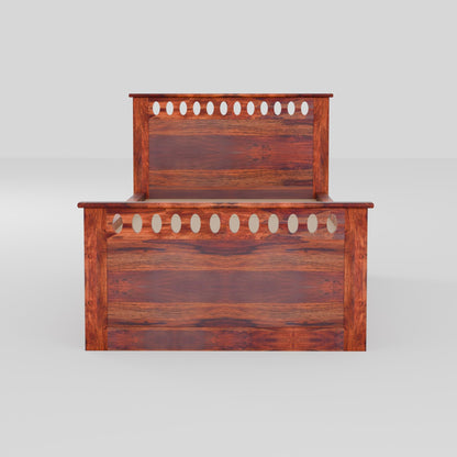 Rukmaajee Solid Sheesham Wood Single Bed for Your Home Sheesham Wood