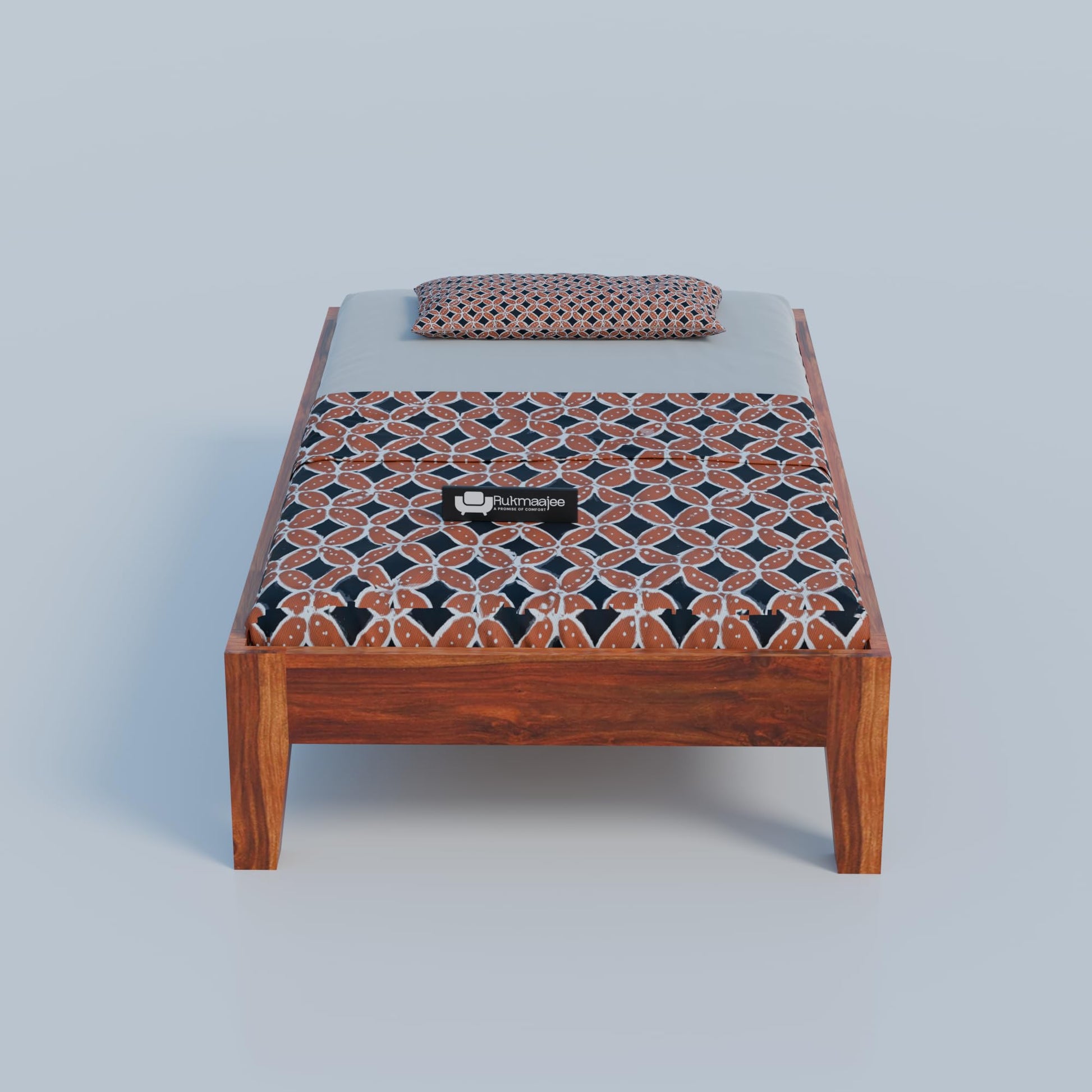 Rukmaajee Solid Wood Divan Bed for Living Room, for Drawing Room,
