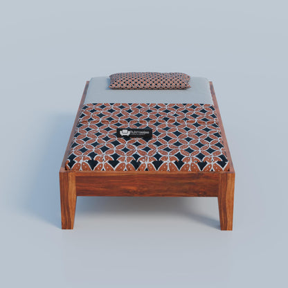 Rukmaajee Solid Wood Divan Bed for Living Room, for Drawing Room,