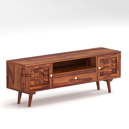 Rukmaajee Sheesham Wood TV Unit for Living Room | TV Table Wooden