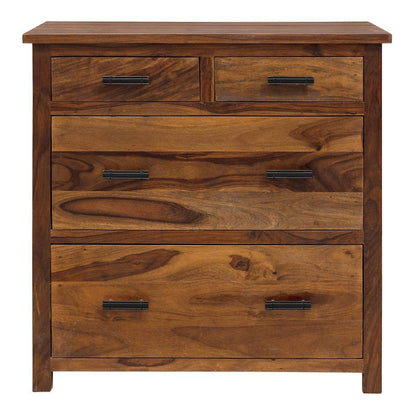 Rukmaajee Furniture Solid Sheesham Wood Chest of Drawers for Bedroom