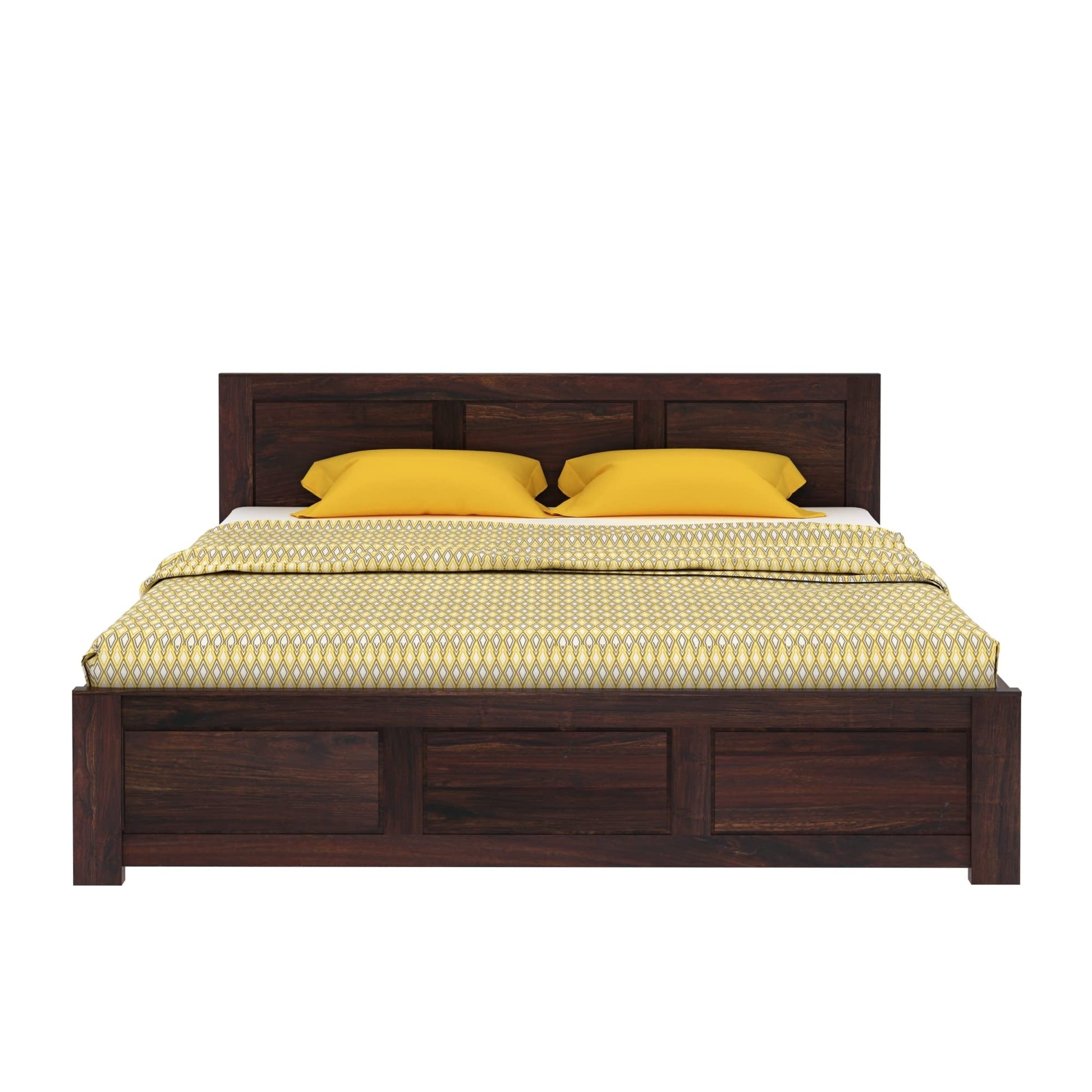 Rukmaajeee Solid Sheesham Wood Bed | Wooden Double Cot Palang for