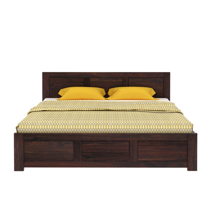Rukmaajeee Solid Sheesham Wood Bed | Wooden Double Cot Palang for
