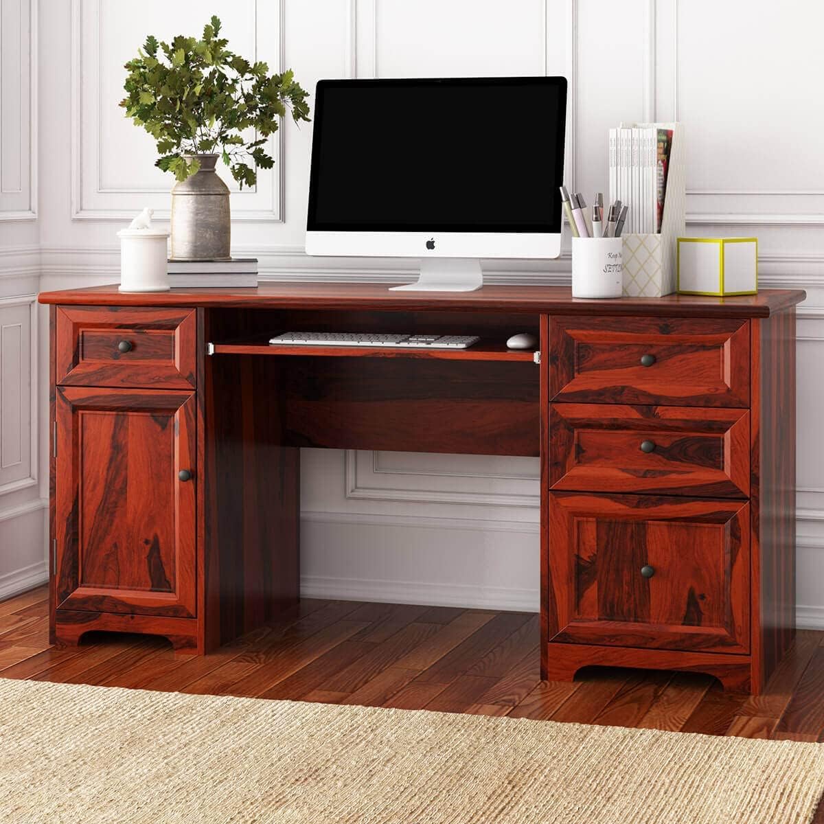 Rukmaajeee Solid Sheesham Wood Study Table | Laptop, Computer &