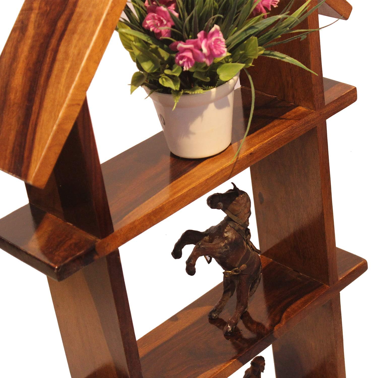 Rukmaajee Furniture Wooden Book Shelf for Wall | Wall Mounted