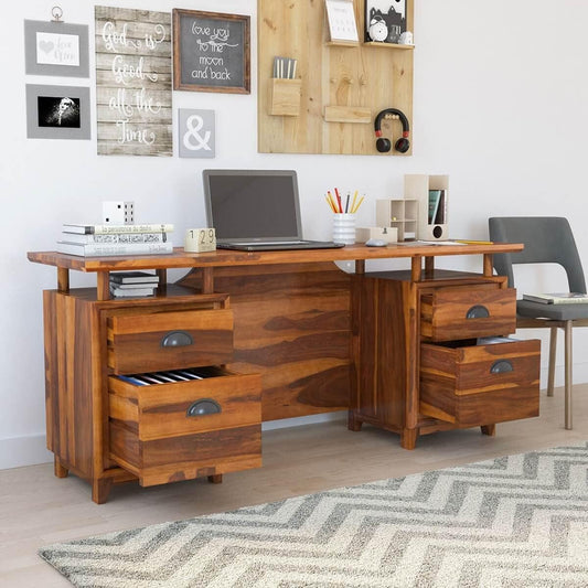 Rukmaajeee Solid Sheesham Wood Study Table | Laptop, Computer &