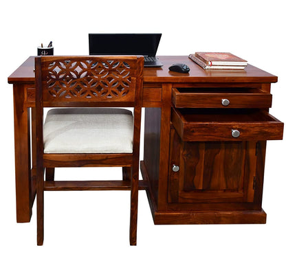 Rukmaajee Solid Sheesham Wood Study Table | Laptop, Computer & Writing
