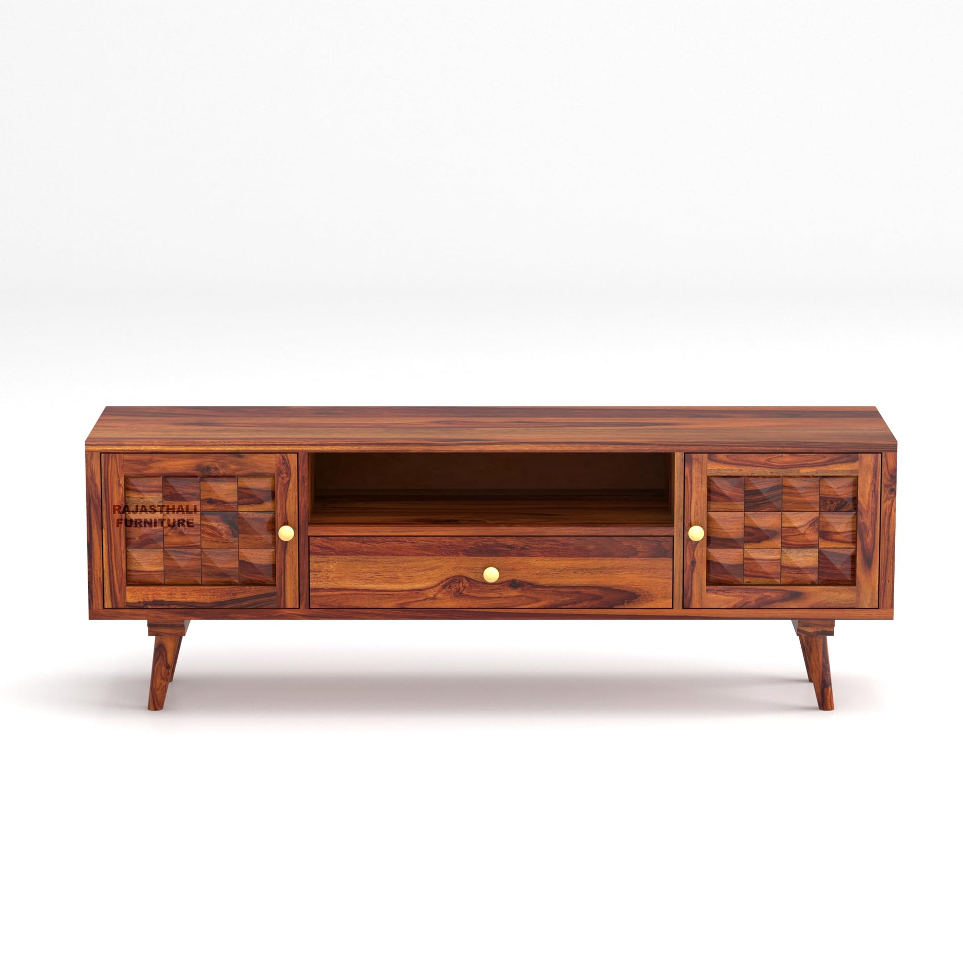 Rukmaajee Sheesham Wood TV Unit for Living Room | TV Table Wooden