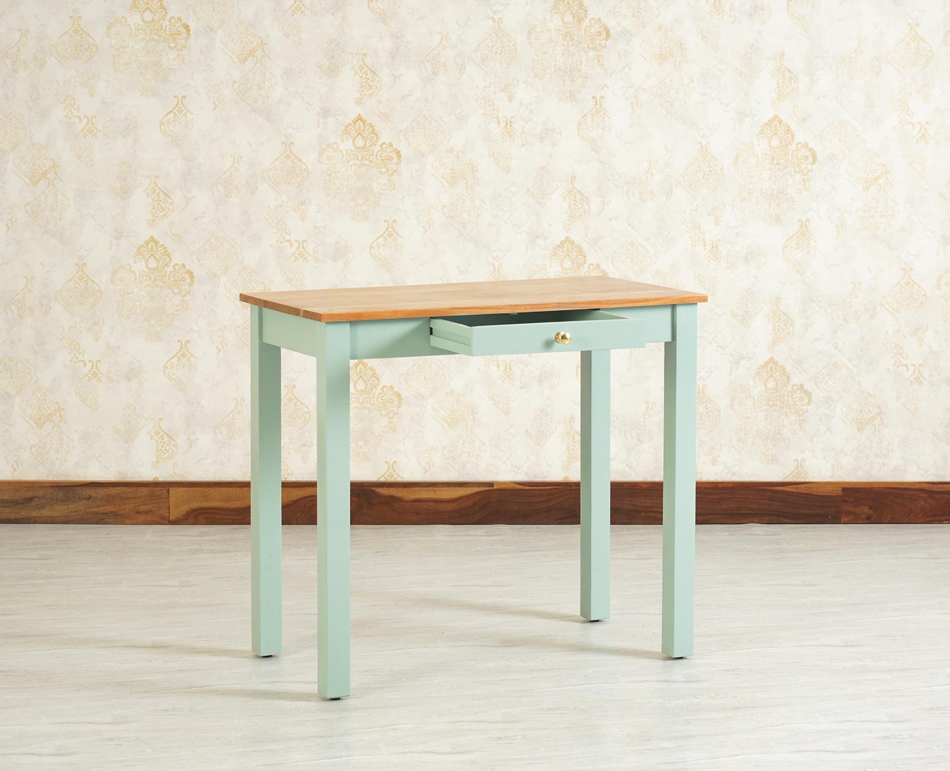 Rukmaajeee Sheesham Wood One Drawer Study Table | Wooden Laptop &