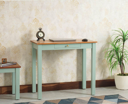 Rukmaajeee Sheesham Wood One Drawer Study Table | Wooden Laptop &
