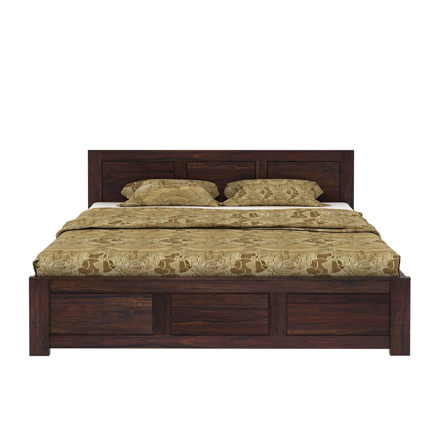 Rukmaajeee Solid Sheesham Wood Bed | Wooden Double Cot Palang for